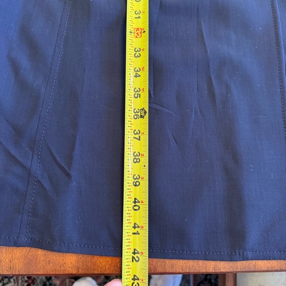 Rena Lange Navy Tailored A-Line Coat | Gold Buttons | Germany | 8 - Picture 9 of 12